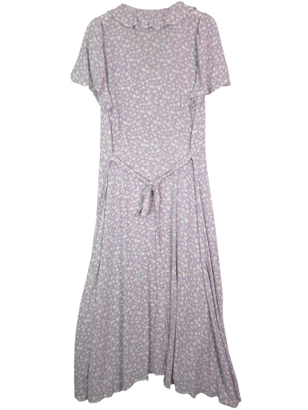 Christy Dawn Lilac Floral Vneck Maxi Dress with White Vine Print - Picture 2 of 8